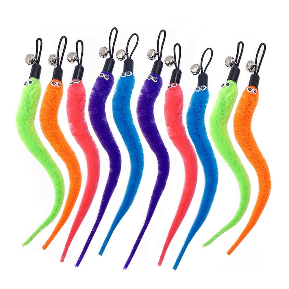 Retractable Cat Feather Teaser — Extendable Wand for Indoor Cats