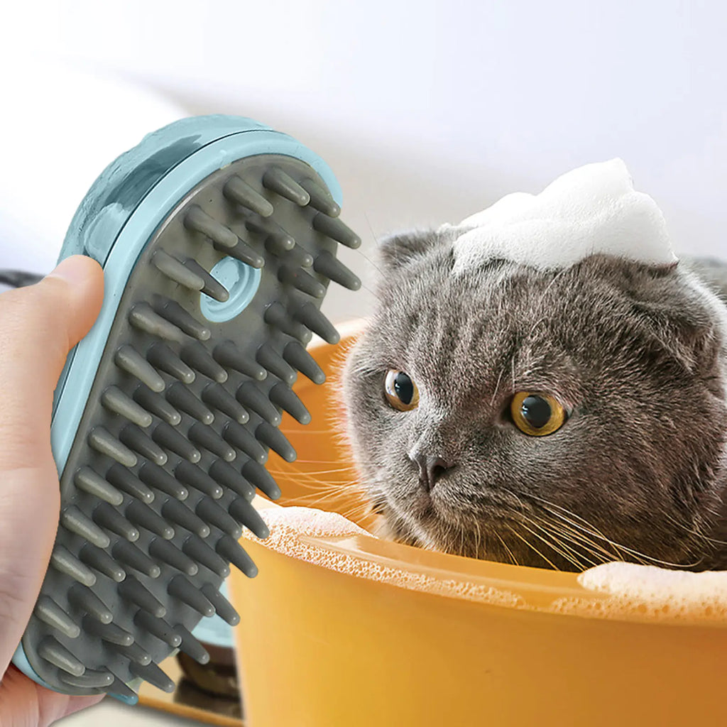 Shampoo-Dispensing Bath Brush
