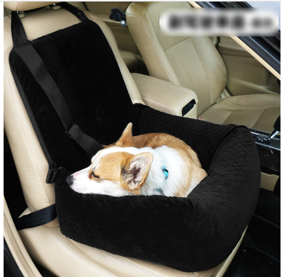 Dog Booster Car Seat — Washable Travel Seat with Safety Tether