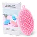 Dog Shampoo Bath Brush — Soft Grooming Scrubber