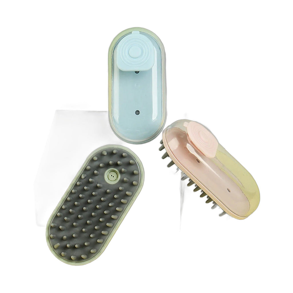 Included in the kit: Shampoo-Dispensing Bath Brush