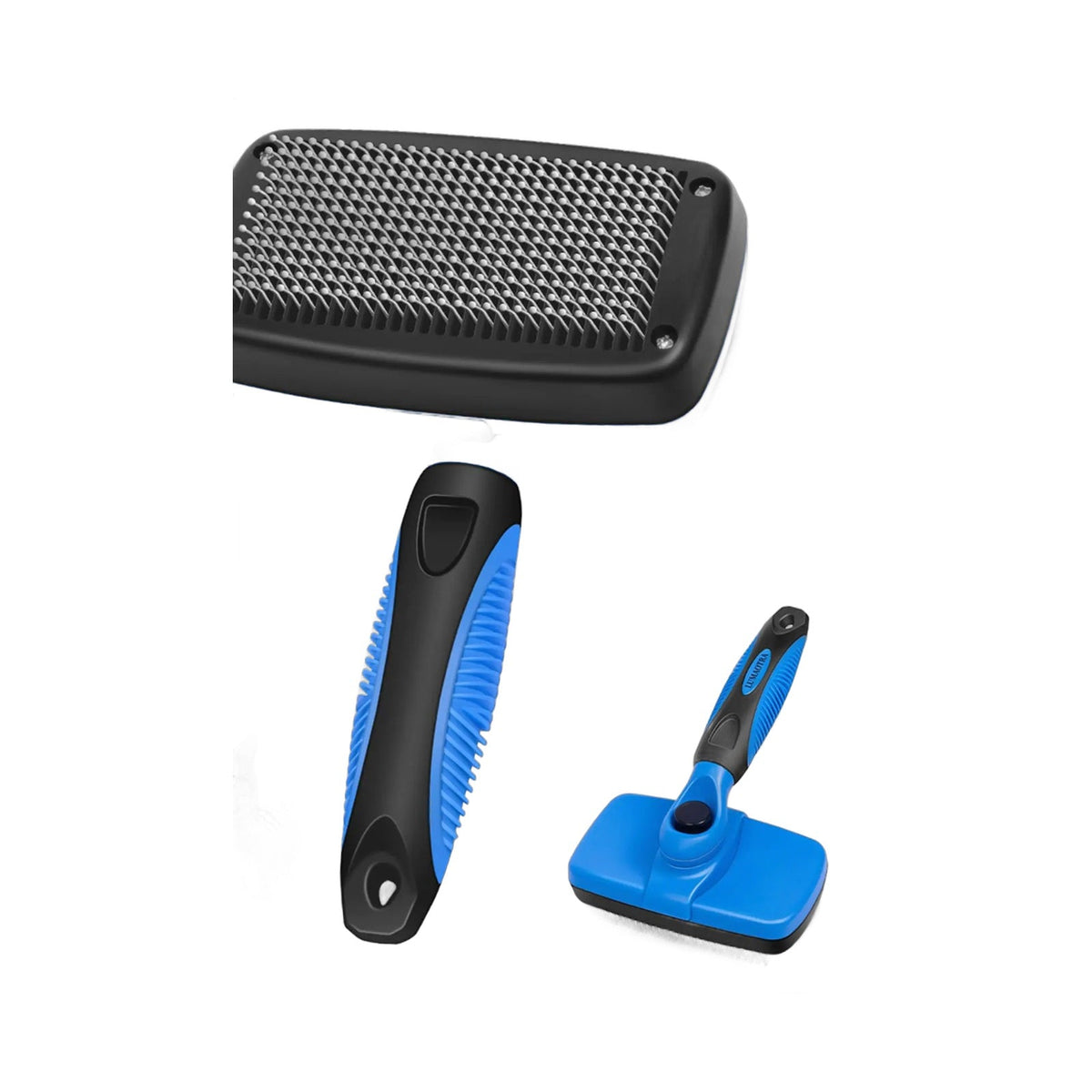Included in the kit: Self-Cleaning Slicker Brush